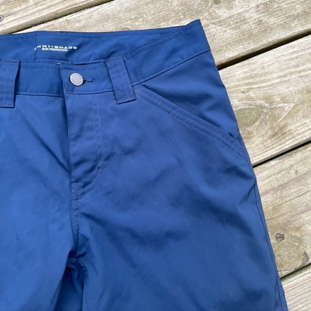 Columbia Omnishade  Performance Mens Navy Shorts Size 30 - Picture 4 of 8